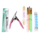 120ml DIY Nail Decorations Manicure Set Buffer Glue Acrylic Glitter Powder Liquid File Tips Pen Tool