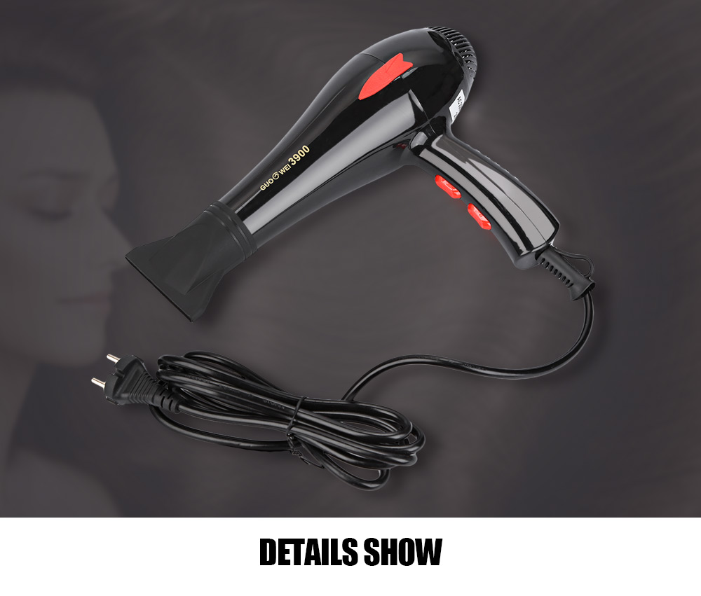 Guowei GW - 3900 Powerful Electric Portable Traveller Compact Hair Dryer
