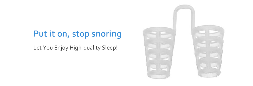 Transparent Anti-snoring Device Snore Apnea Nose Clip Sleeping Aid Equipment 4pcs - Transparent