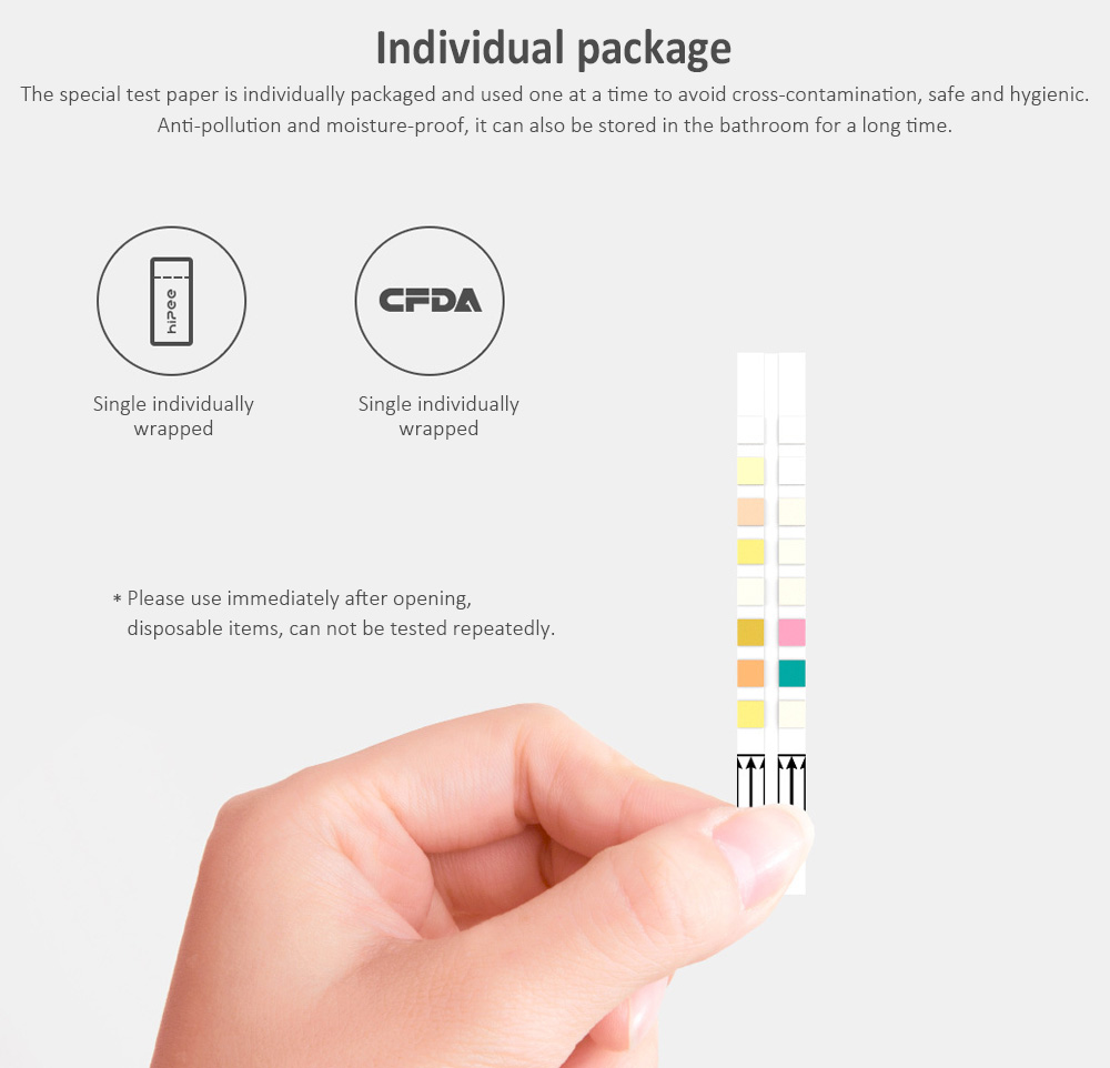 Hipee Medical-grade Smart Health Testing Paper from Xiaomi Youpin 10pcs