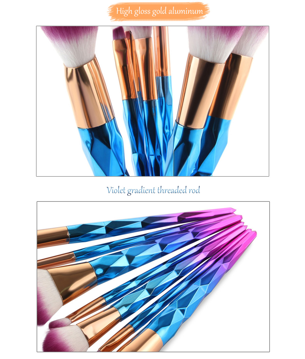 MAANGE 7pcs Makeup Cosmetic Brushes Set Powder Foundation Eyeshadow Lip Brush Tools