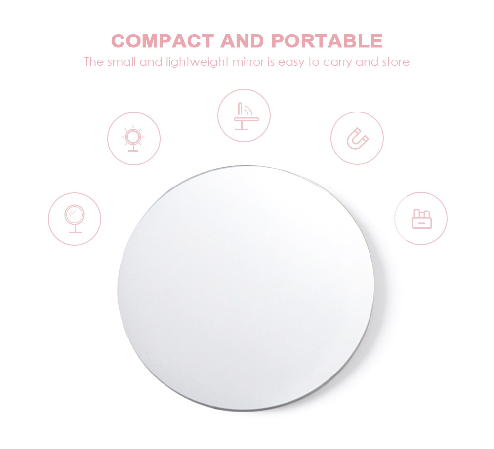 AMIRO 82mm LED Make-up Mirror with 5X Magnifying Cosmetic Backup