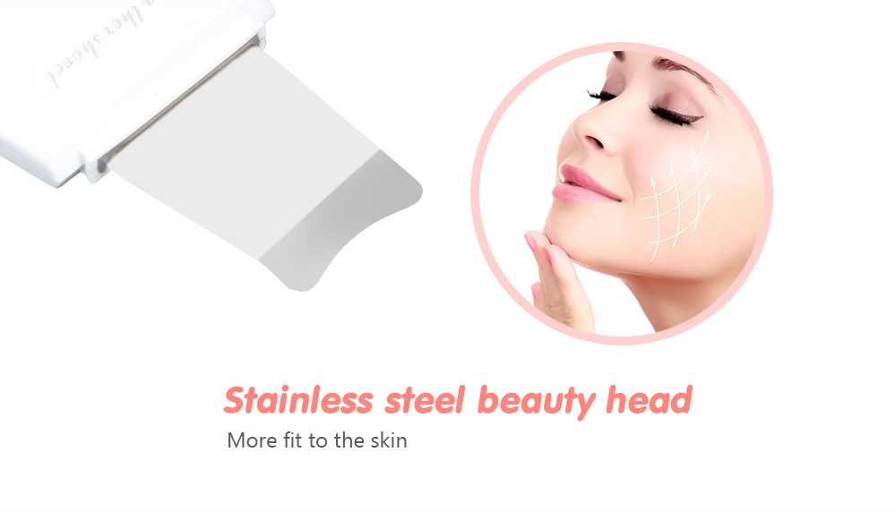 Electric Rechargeable Ultrasonic Blackhead Shovel Deep Face Cleaning 